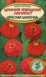 Цинния Лиллипут Красная шапочка (Семена Алтая)