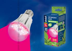 Светодиодная лампа для растений Unil LED-A60-9W