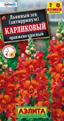 Львиный зев Карликовый оранжево-красный (Аэлита)
