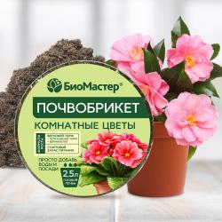 Почвобрикет Комнатные цветы Биомастер 2,5 л.