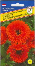 Календула Красная с черным центром (Престиж)