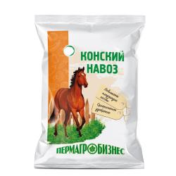 Удобрение Конский навоз гранулированный Пермагро 10 кг