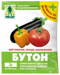 БУТОН+ для томатов, перцев, баклажанов Грин бэлт 2 гр.