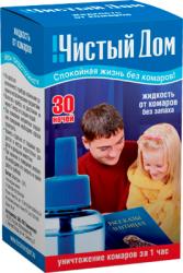 ЧИСТЫЙ ДОМ жидкость от комаров ликвид 30 ночей 